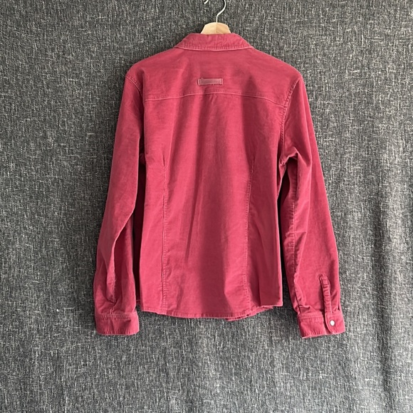 Vintage Cotton Ginny!! Pink corduroy “pearl” button shirt - Picture 5 of 13